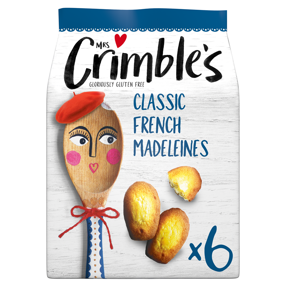 Mrs Crimbles Gluten Free Classic Madeleines 6 pack 180g