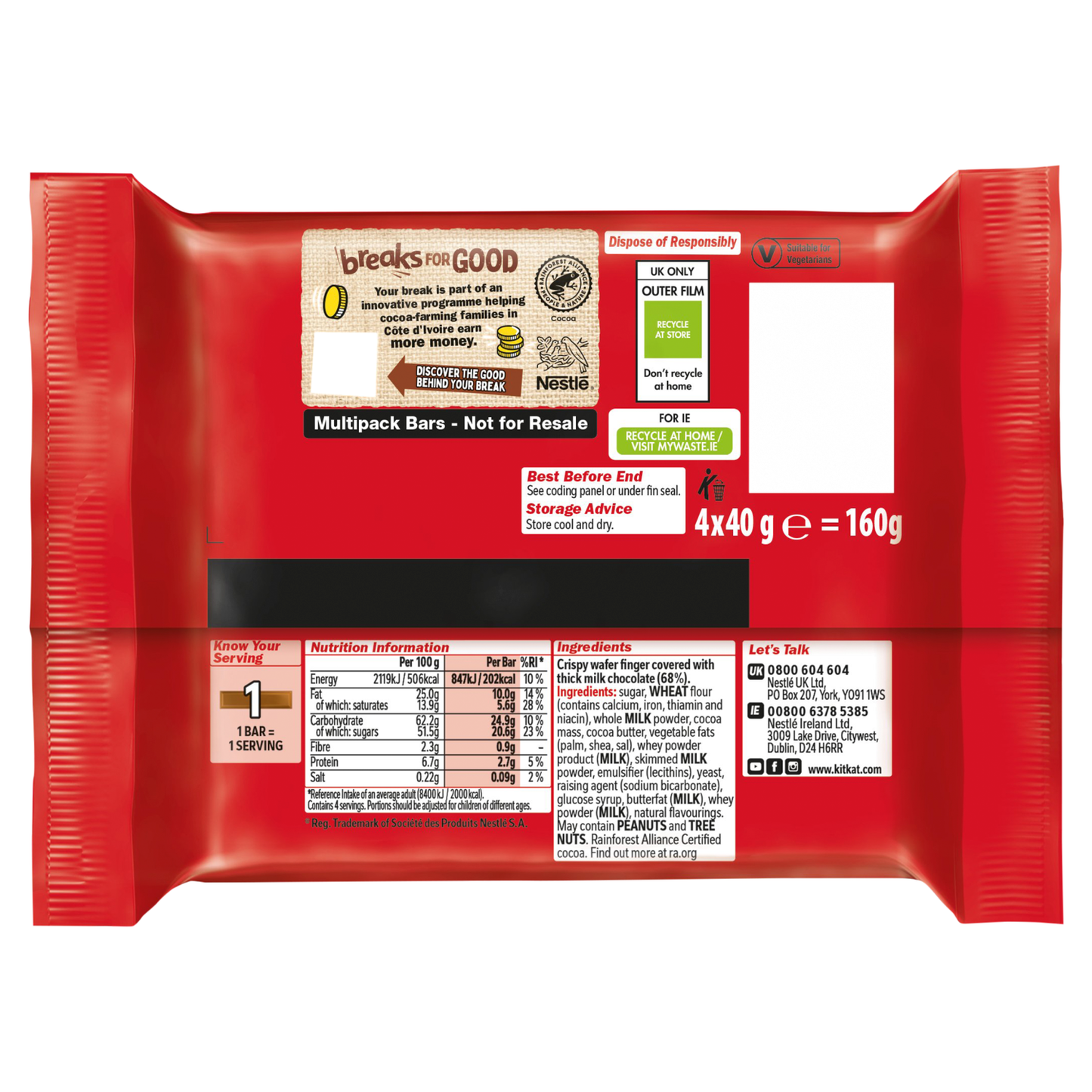 Kit Kat Chunky Milk 4 Pack