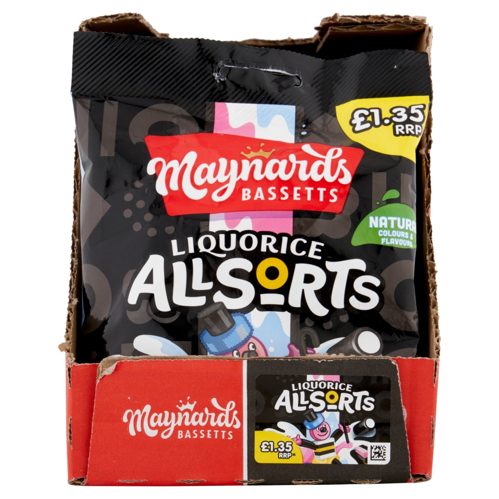Maynards Bassetts Liquorice Allsorts Pm £1.35 130g