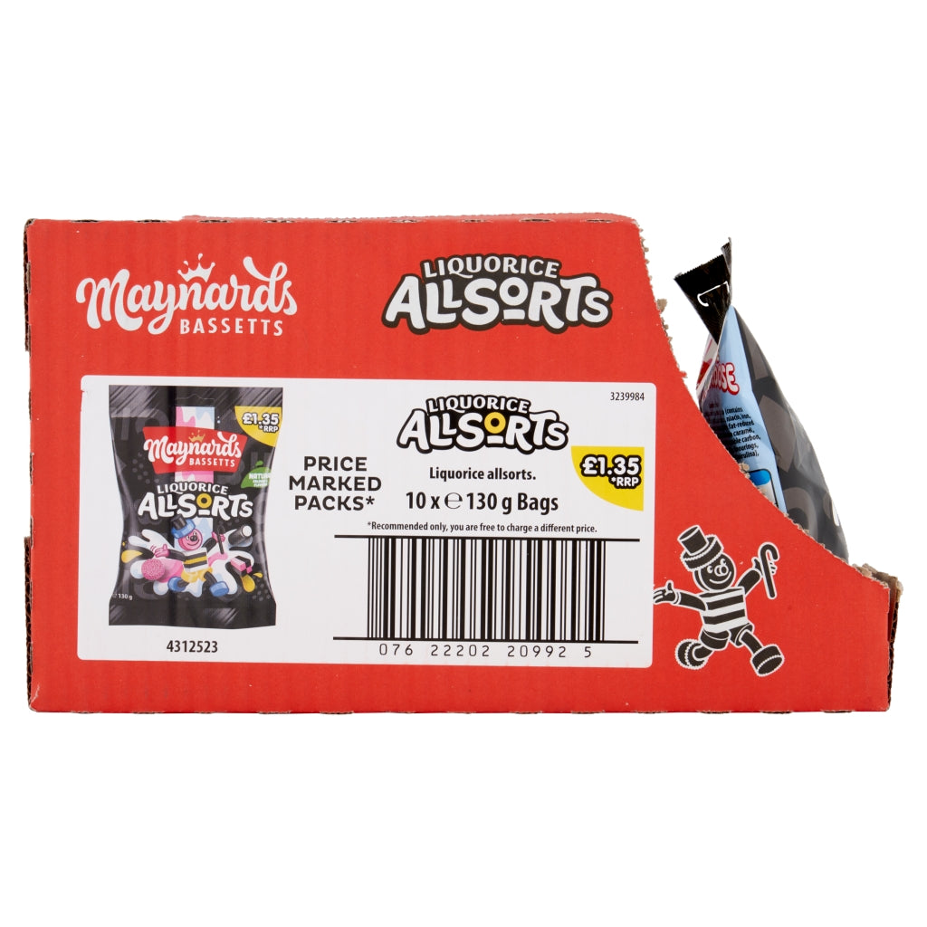 Maynards Bassetts Liquorice Allsorts Pm £1.35 130g