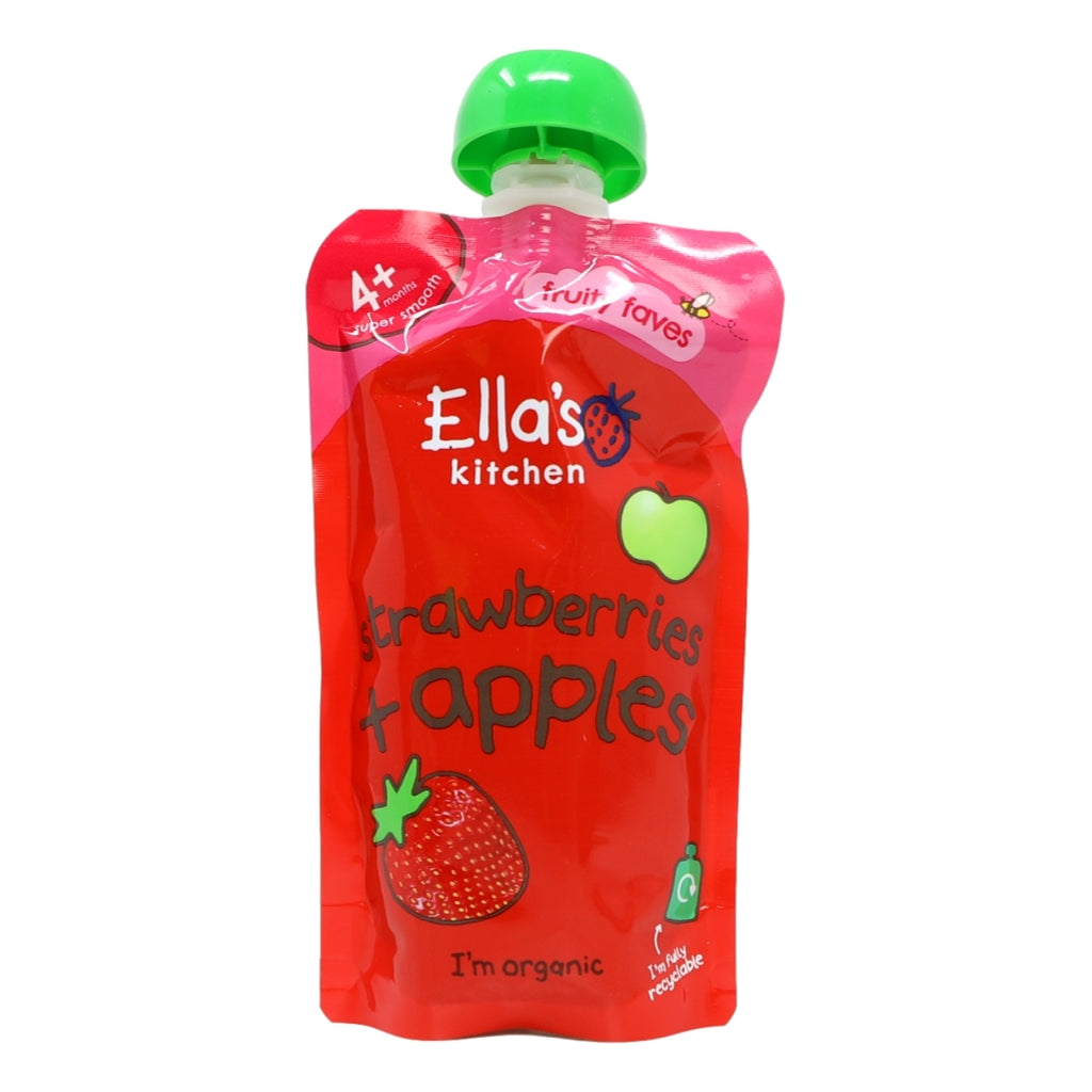 Ella's Kitchen Organic Strawberries and Apples Baby Pouch 4+ Months 120g