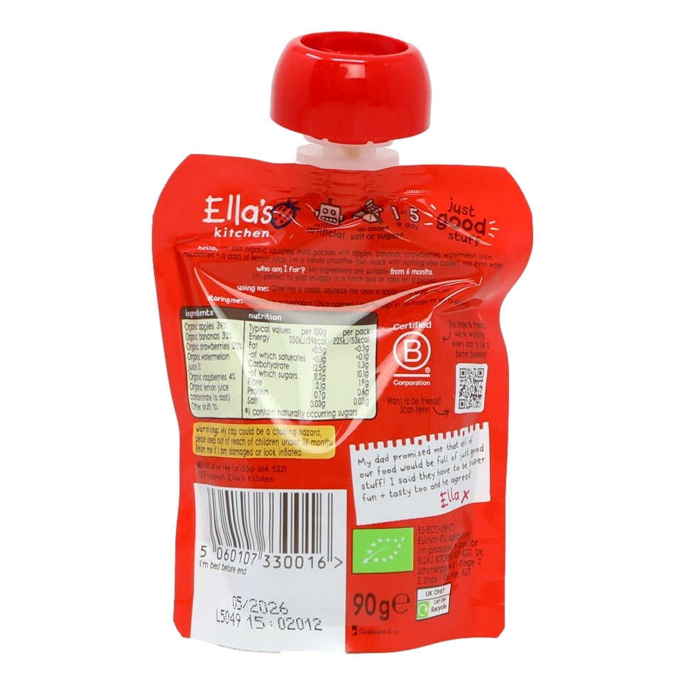 Ella's Kitchen The Red One Squished Smoothie Fruits 90g