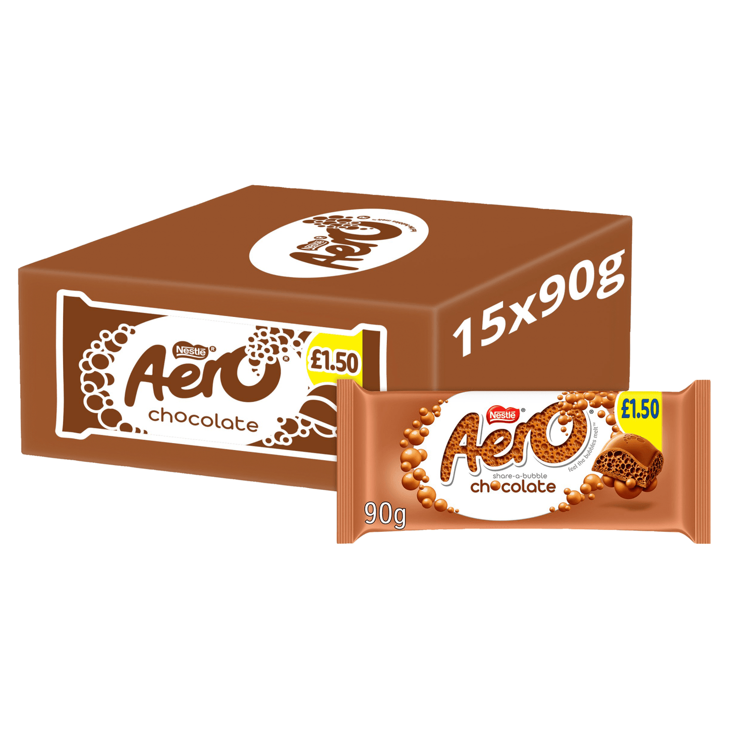 Aero Chocolate 90g - UK Food & Drink - 8445291528246