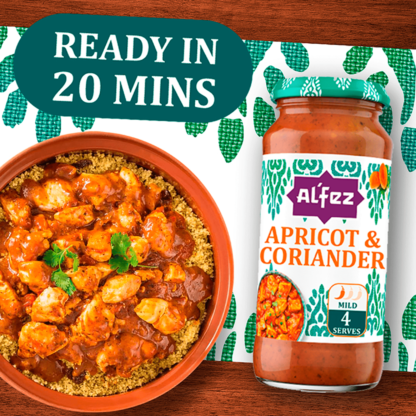 Al'Fez Apricot & Coriander Tagine Sauce 450g - UK Food & Drink - 5010338000141