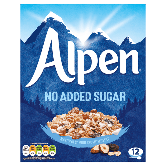 Alpen Muesli No Added Sugar 550g - UK Food & Drink - 5010029226188