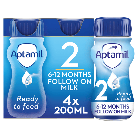 Aptamil 2 Follow On Milk 6 - 12 Months 4 x 200ml (800ml) - UK Food & Drink - 8716900569722