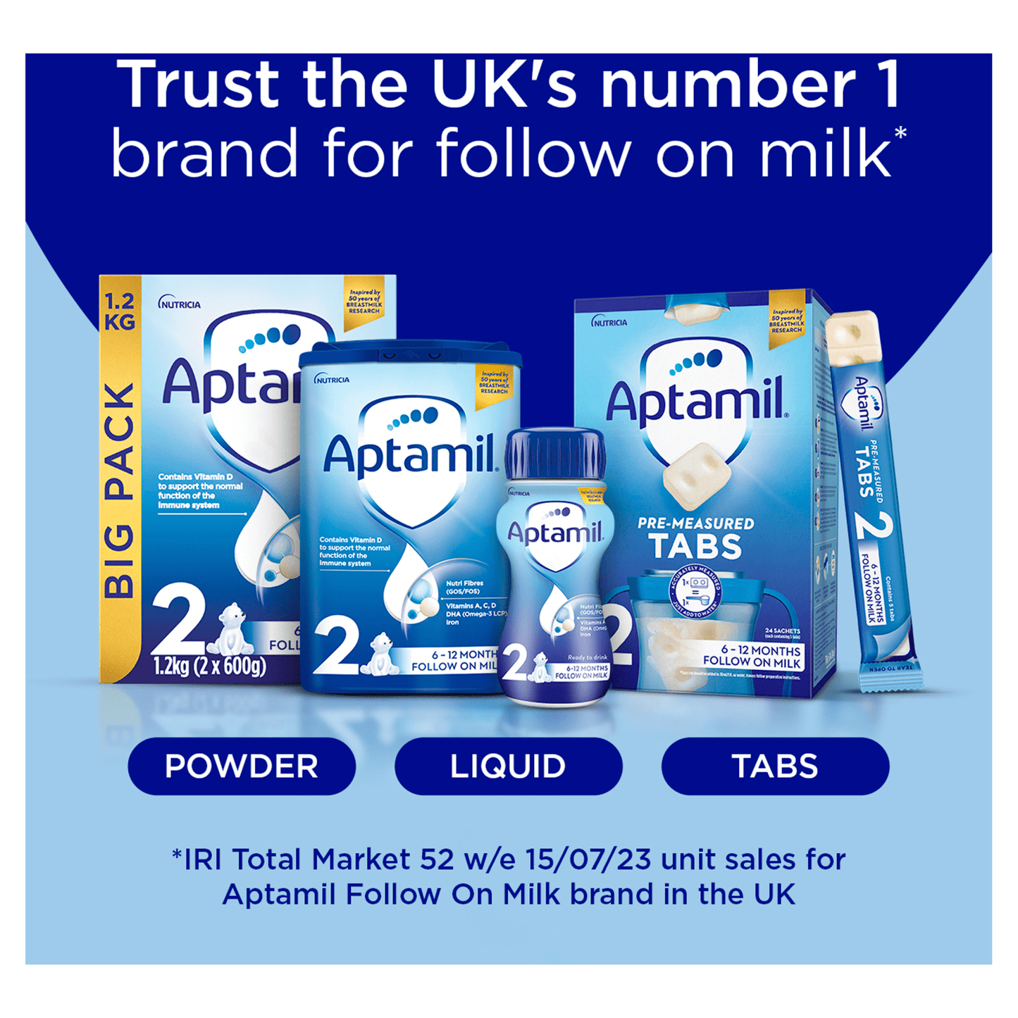 Aptamil Follow On Milk 2 6 - 12 Months 800g - UK Food & Drink - 5051594006829