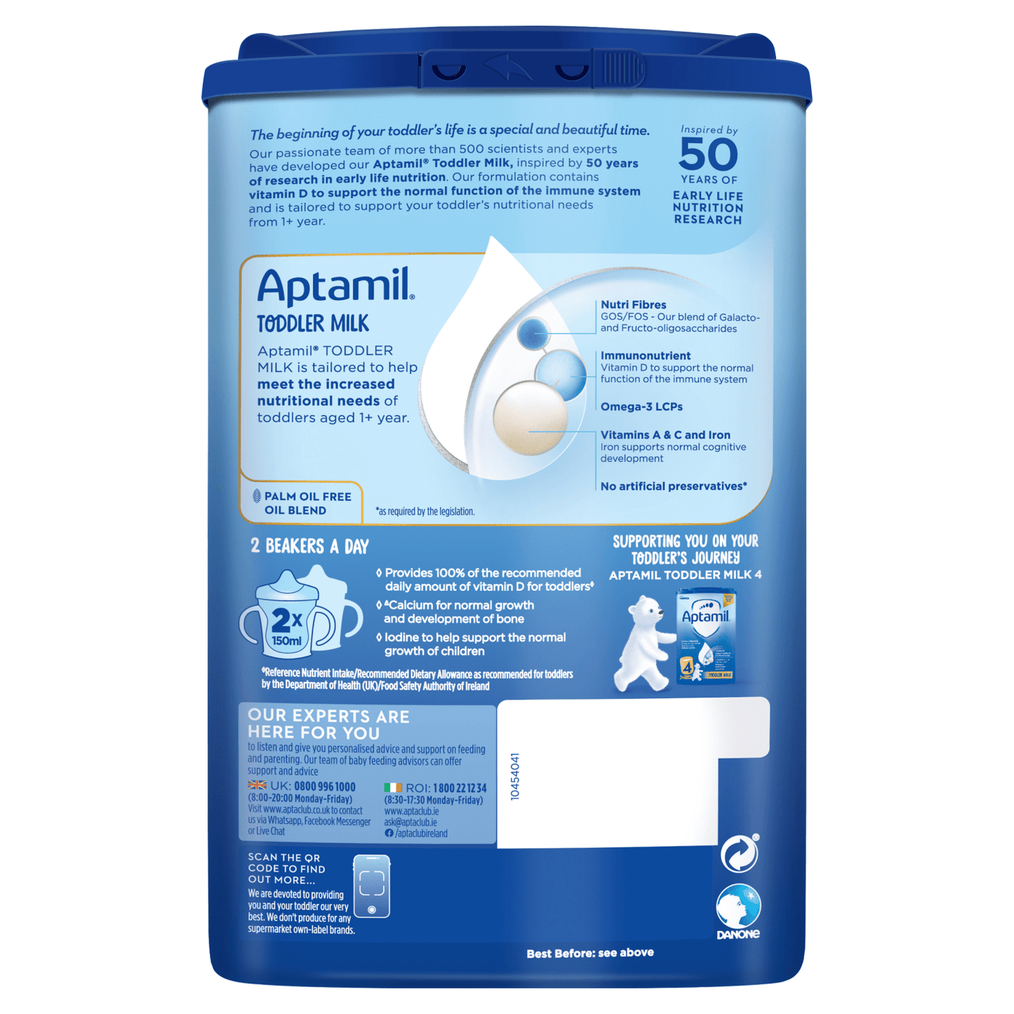 Aptamil Growing Up Milk 3 1 - 2 Years 800g - UK Food & Drink - 5051594006805