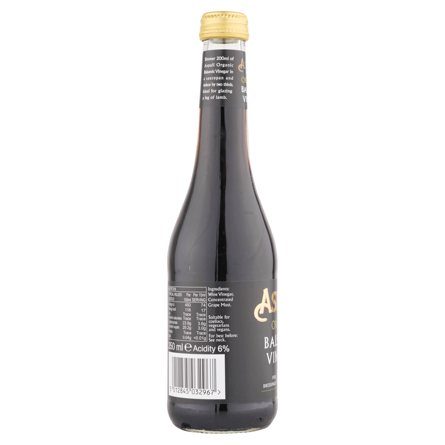 Aspal Organic Balsamic Vinegar 350ml - UK Food & Drink - 5012845032967