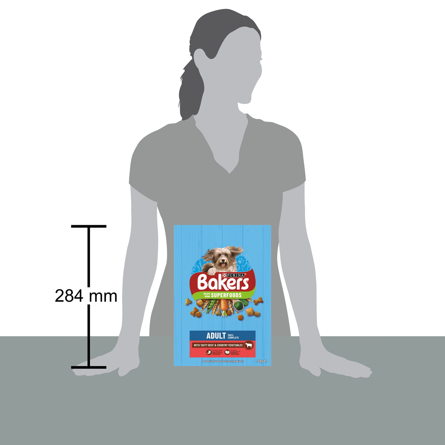 Bakers Adult with Tasty Beef & Country Vegetables 1.2kg - UK Food & Drink - 7613036288644