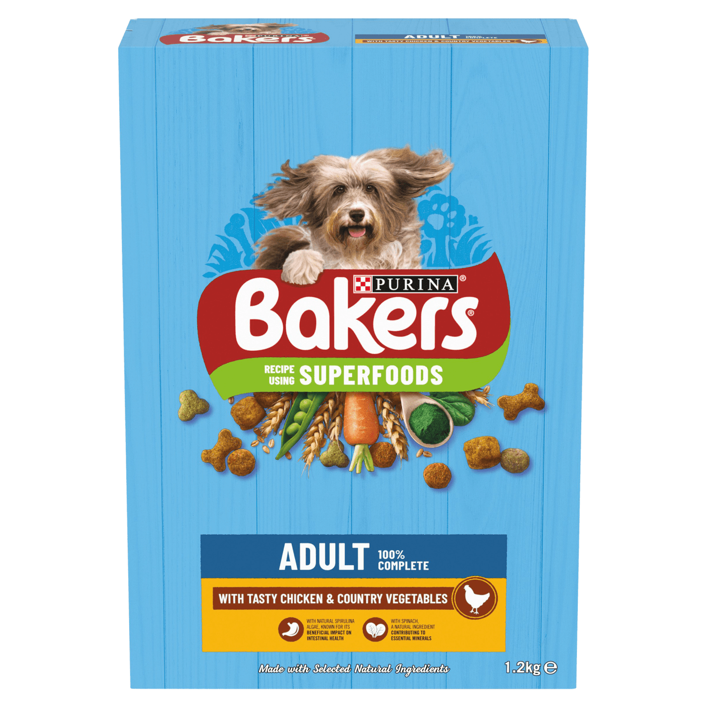 Bakers Adult with Tasty Chicken & Country Vegetables 1.2kg - UK Food & Drink - 7613036288620