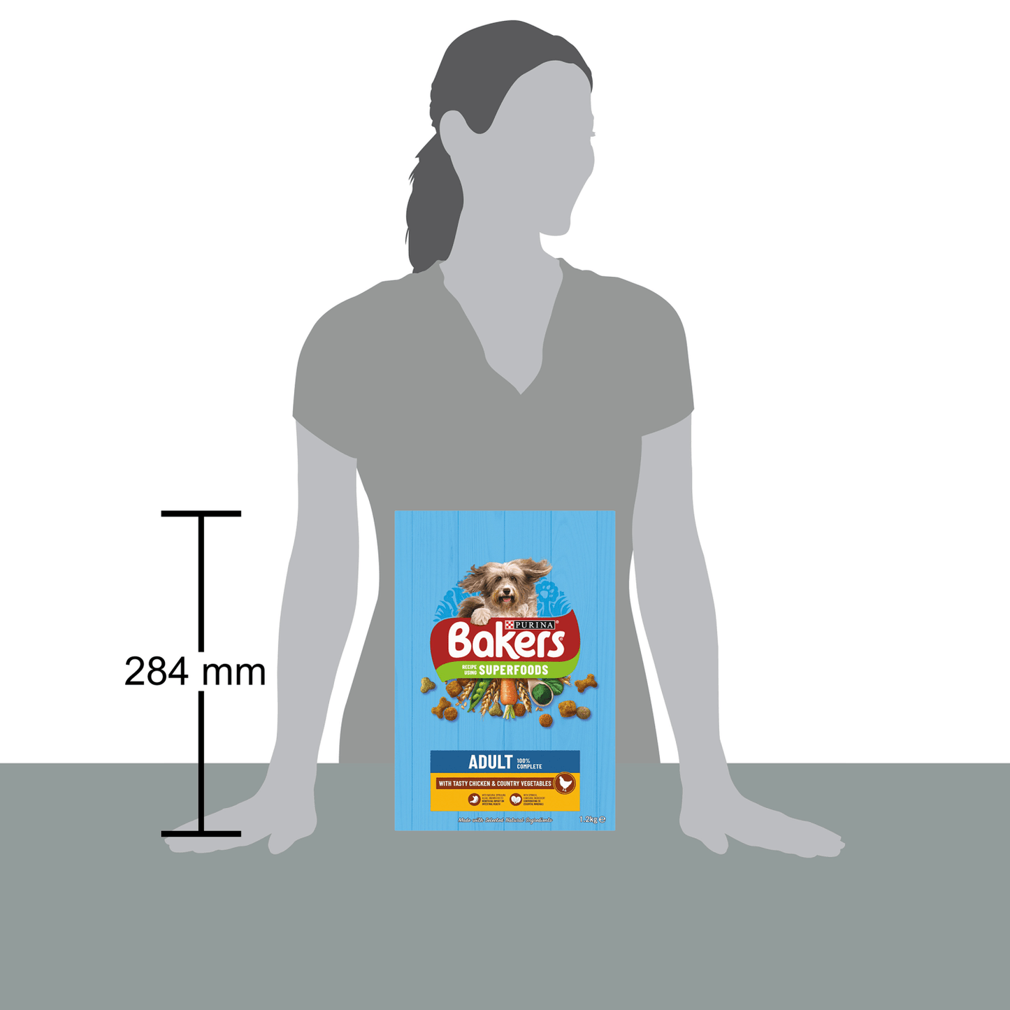 Bakers Adult with Tasty Chicken & Country Vegetables 1.2kg - UK Food & Drink - 7613036288620