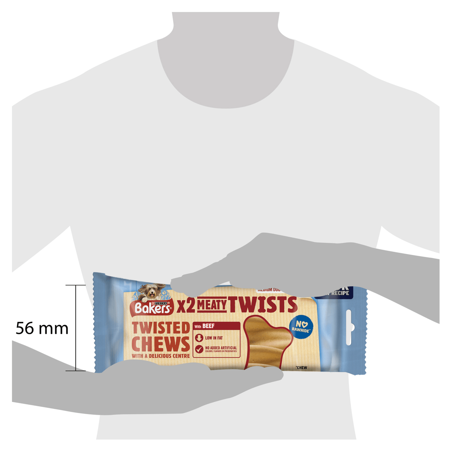 BAKERS Medium Dog Treat Meaty Twists 180g - UK Food & Drink - 4000487226999