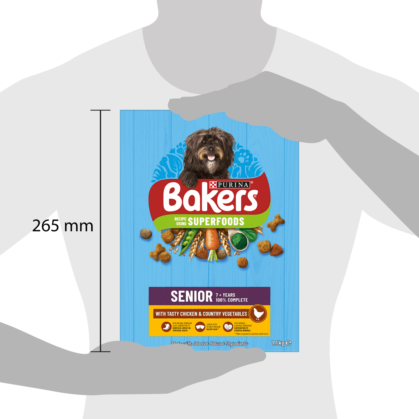 BAKERS Senior Chicken With Vegetables Dry Dog Food 1.1kg - UK Food & Drink - 7613036287715