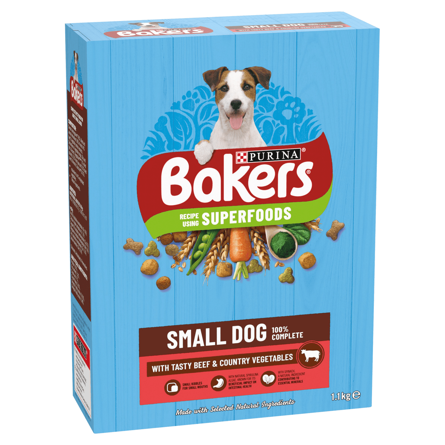 Bakers Small Dog with Tasty Beef & Country Vegetables 1.1kg - UK Food & Drink - 7613036287708