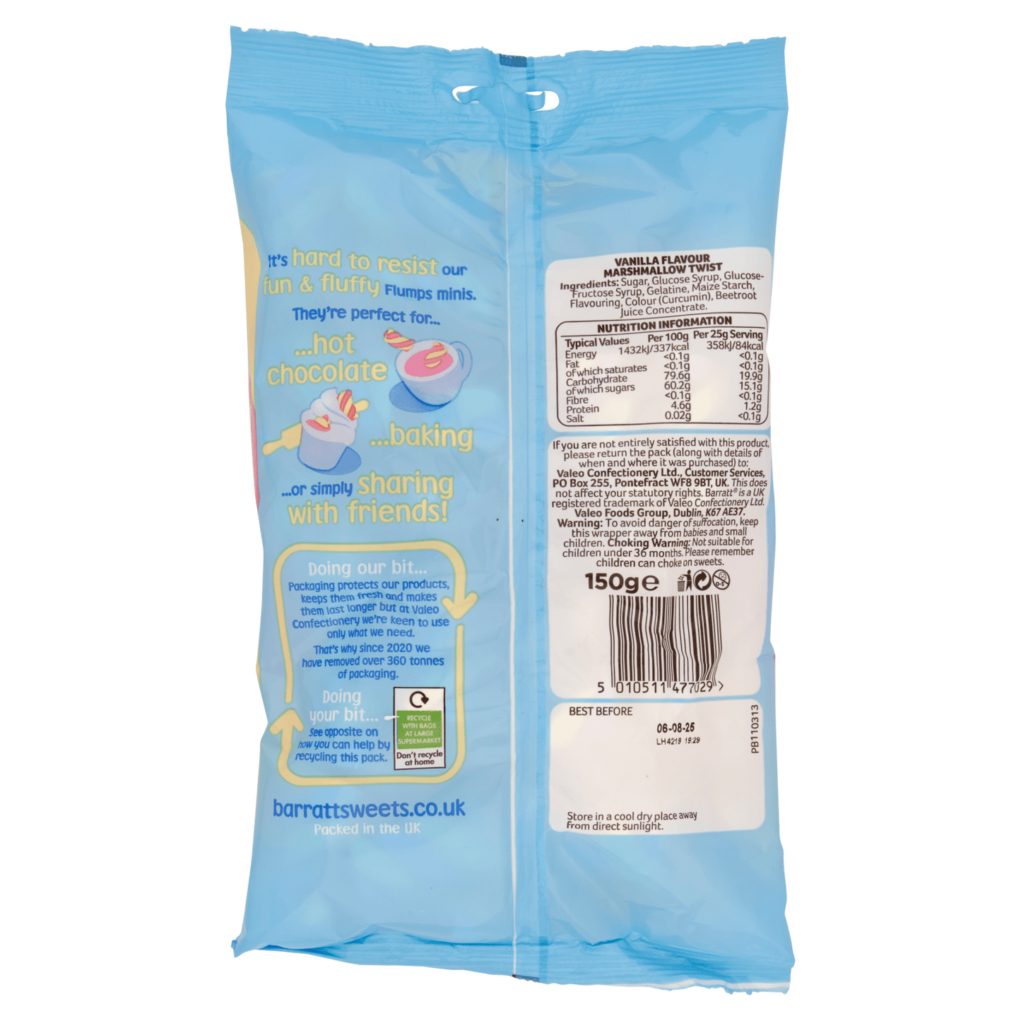 Barratt Mini Flumps 150g - UK Food & Drink - 5010511477029