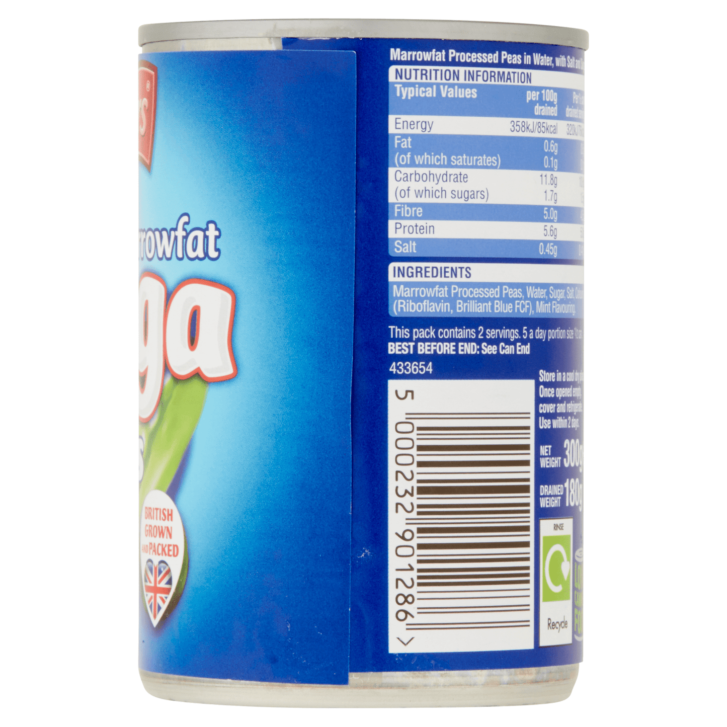 Batchelors Marrowfat Bigga Peas 300g - UK Food & Drink - 5000232901286