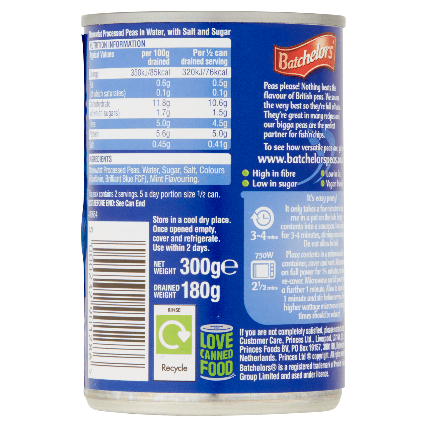 Batchelors Marrowfat Bigga Peas 300g - UK Food & Drink - 5000232901286