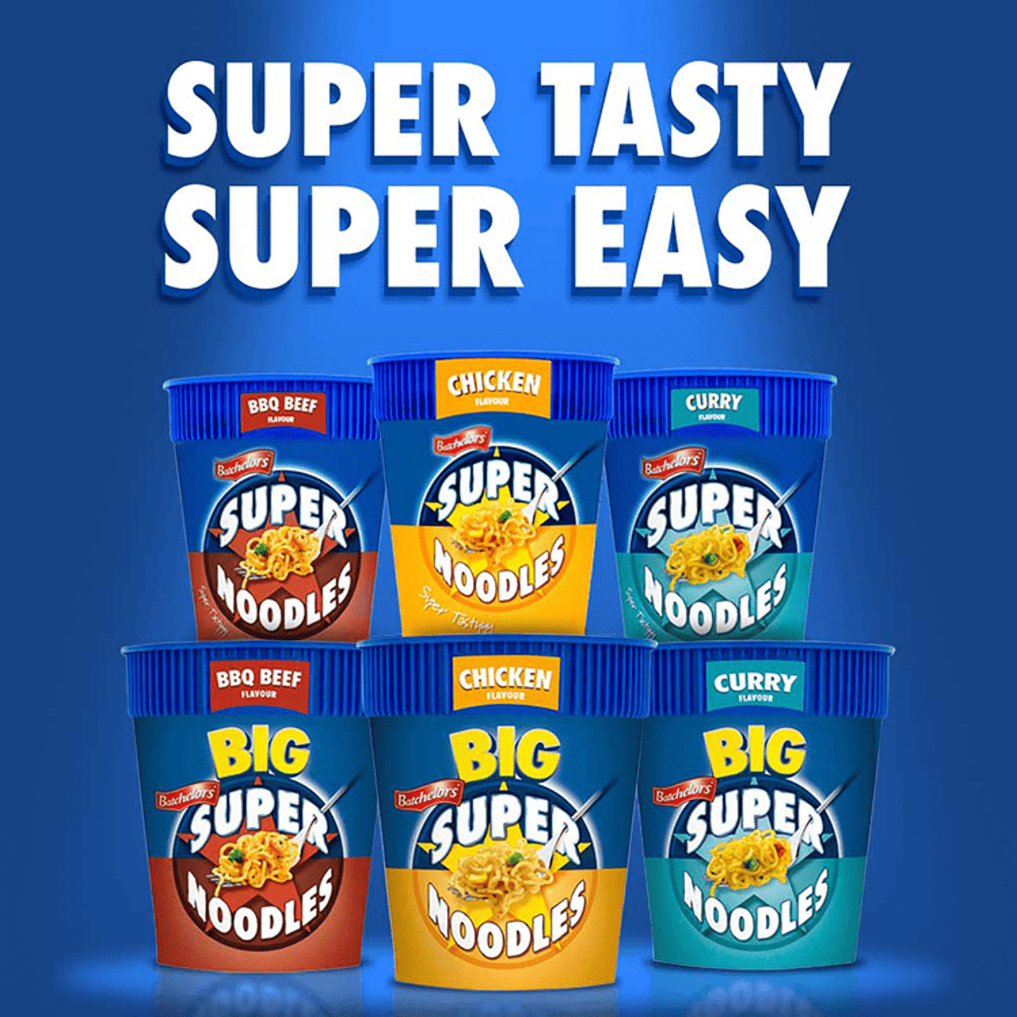 Batchelors Super Noodles BBQ Beef Flavour 75g - UK Food & Drink - 5000354907364