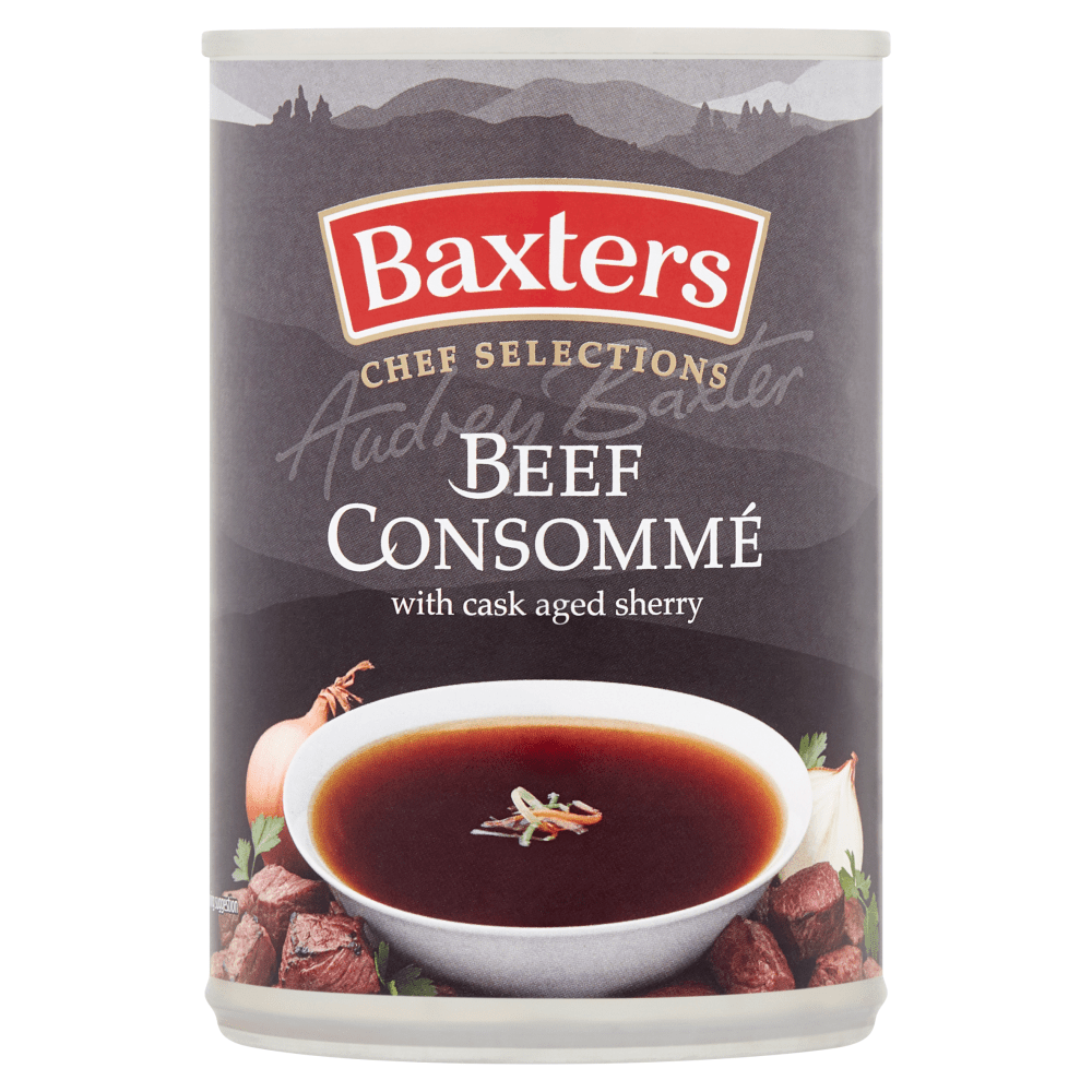 Baxters Chef Selections Beef Consommé with Cask Aged Sherry 400g - UK Food & Drink - 5012427109407