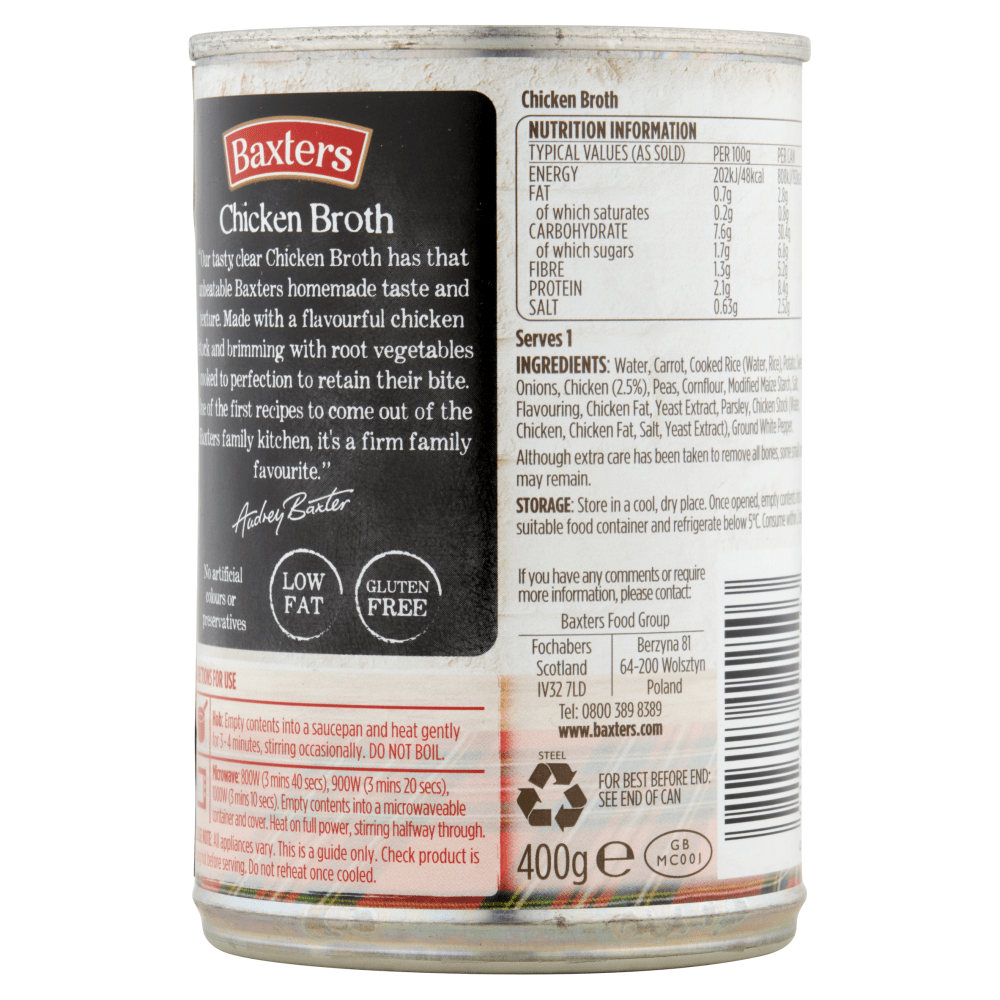 Baxters Chicken Broth 400g - UK Food & Drink - 5012427142503