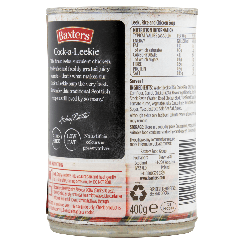 Baxters Favourites Cock - a - Leekie 400g - UK Food & Drink - 5012427142404