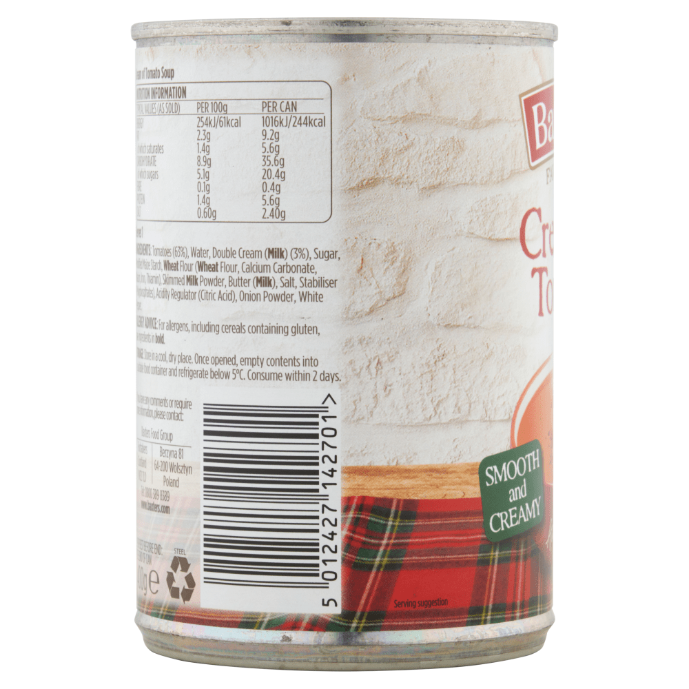 Baxters Favourites Cream of Tomato 400g - UK Food & Drink - 5012427142701