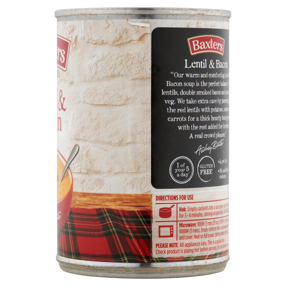 Baxters Favourites Lentil & Bacon 400g - UK Food & Drink - 5012427143906