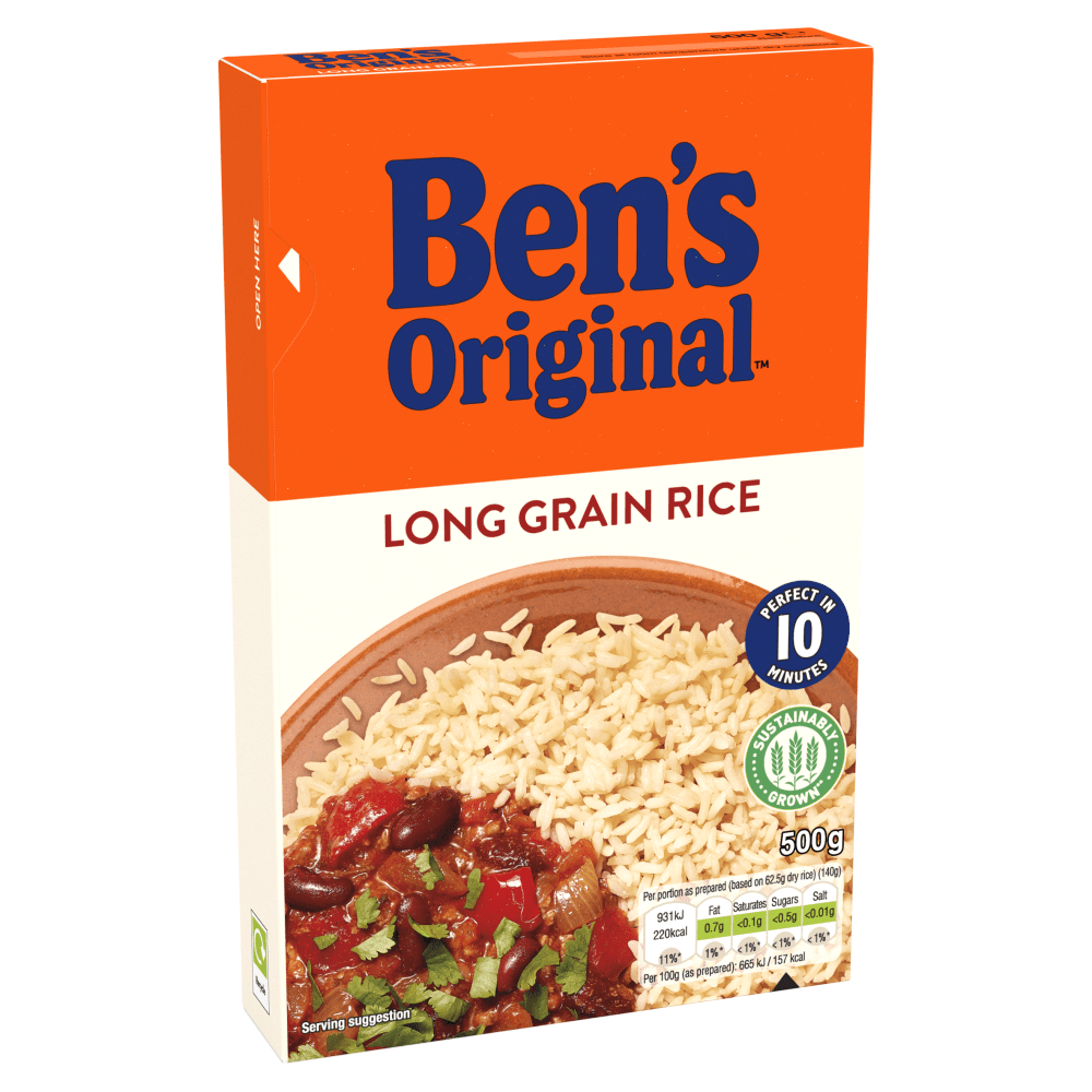 Bens Original Long Grain Rice 500g - UK Food & Drink - 5410673003683