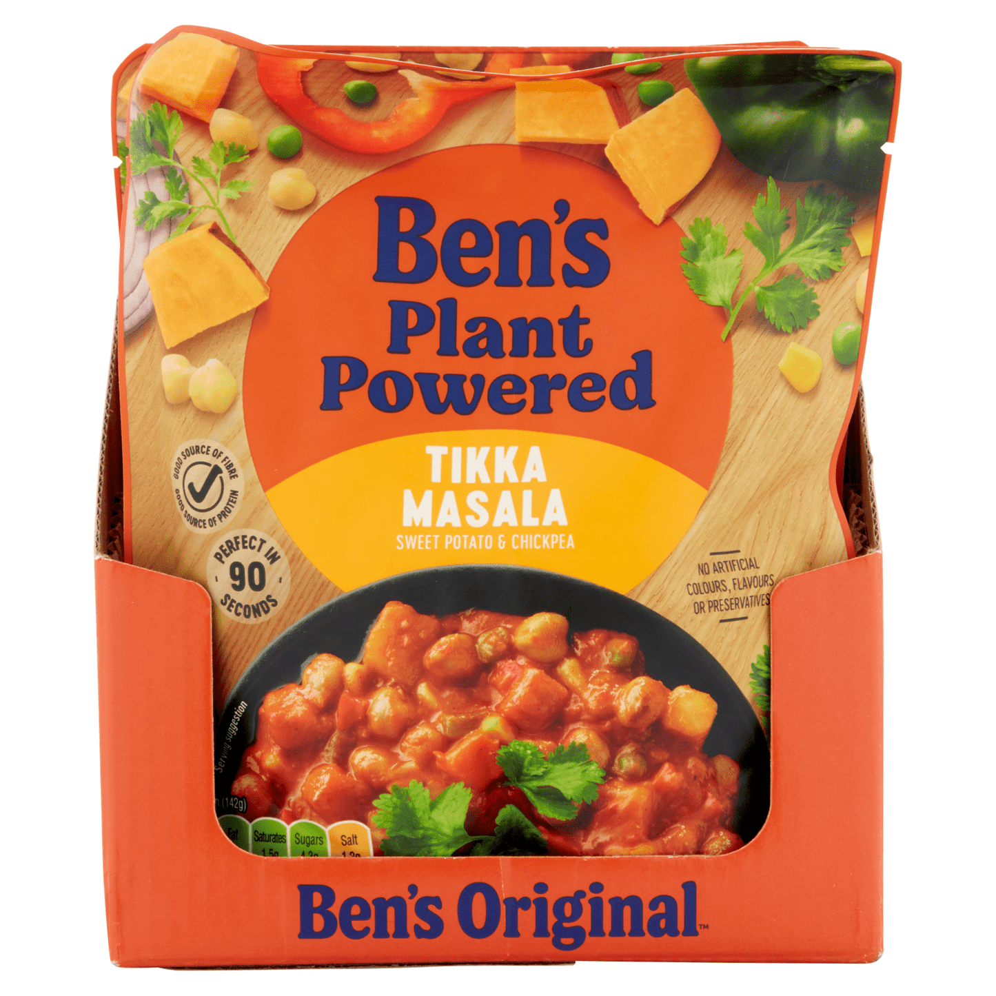 Ben's Plant Powered Tikka Masala Sweet Potato & Chickpea 285g - UK Food & Drink - 5010034013544
