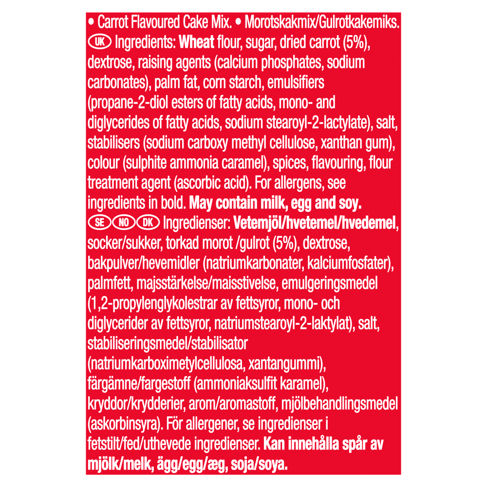 Betty Crocker Country Carrot Cake Mix 425g - UK Food & Drink - 5010084903574