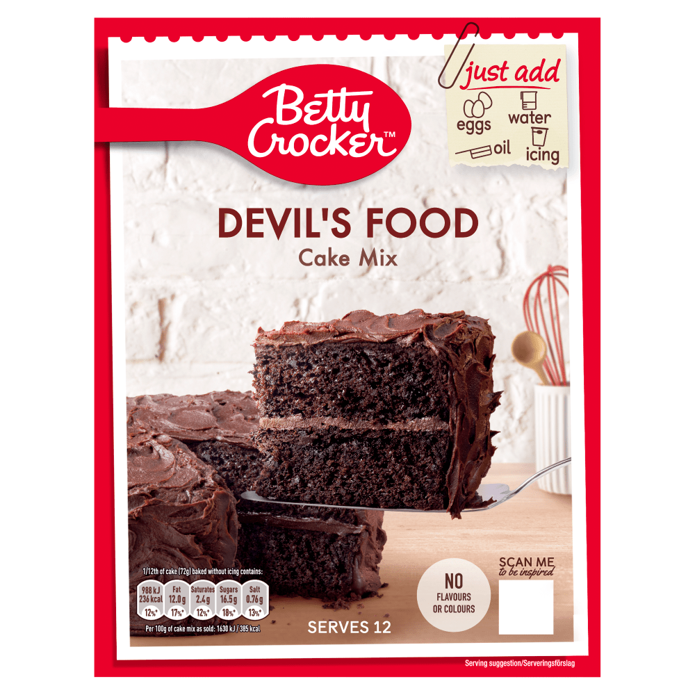 Betty Crocker Devil's Food Cake Mix 425g - UK Food & Drink - 5010084903512