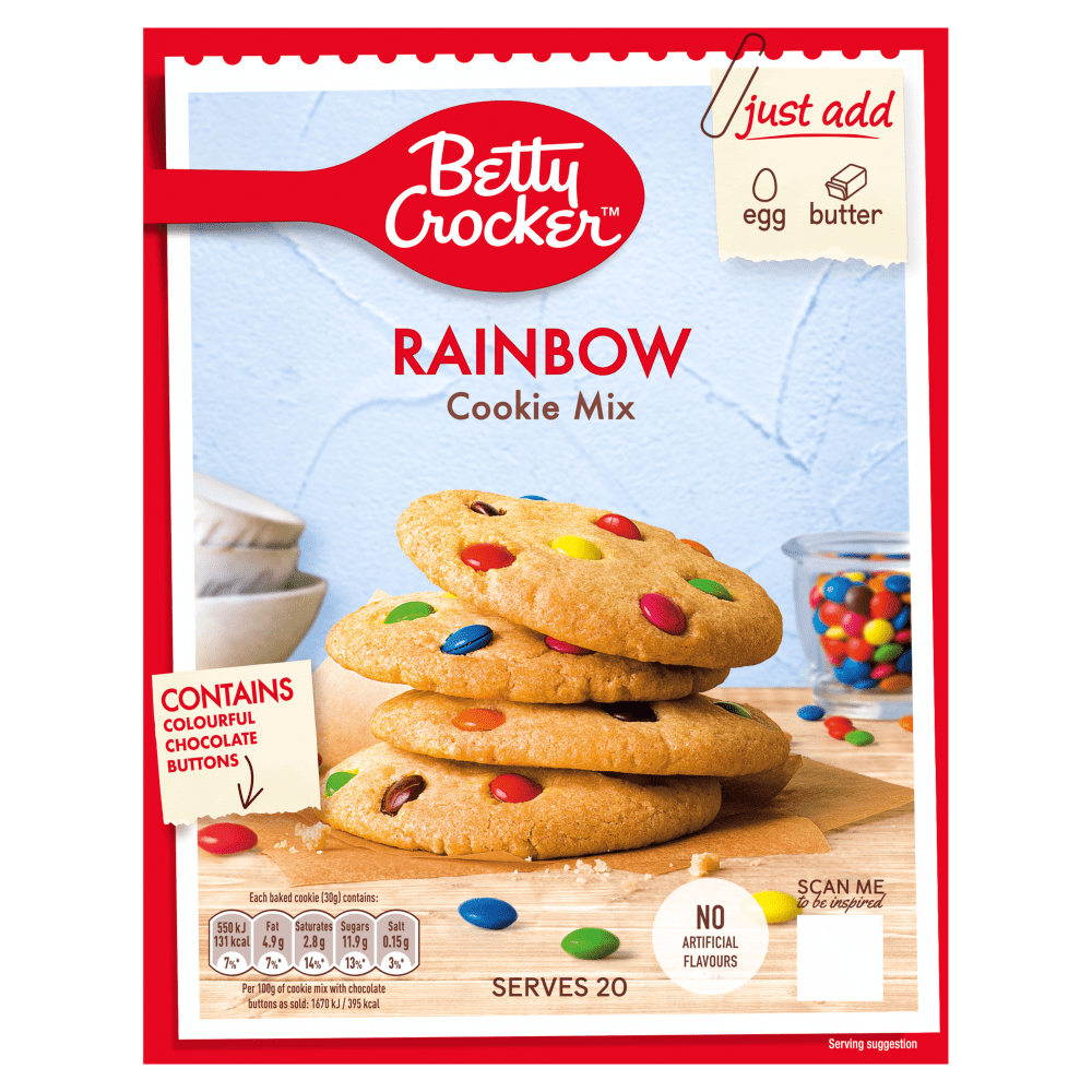 Betty Crocker Rainbow Cookie Mix 495g - UK Food & Drink - 5010084905769