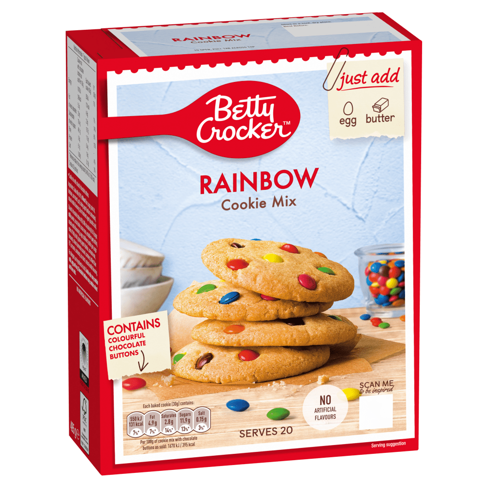 Betty Crocker Rainbow Cookie Mix 495g - UK Food & Drink - 5010084905769