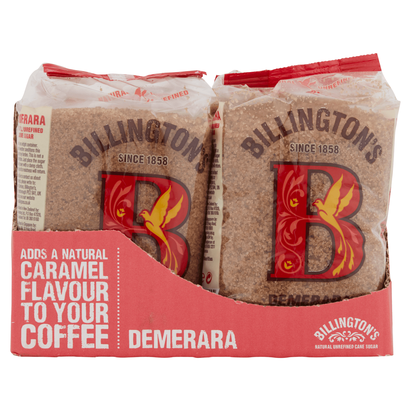 Billington's Demerara Natural Unrefined Cane Sugar 500g - UK Food & Drink - 5010651001115