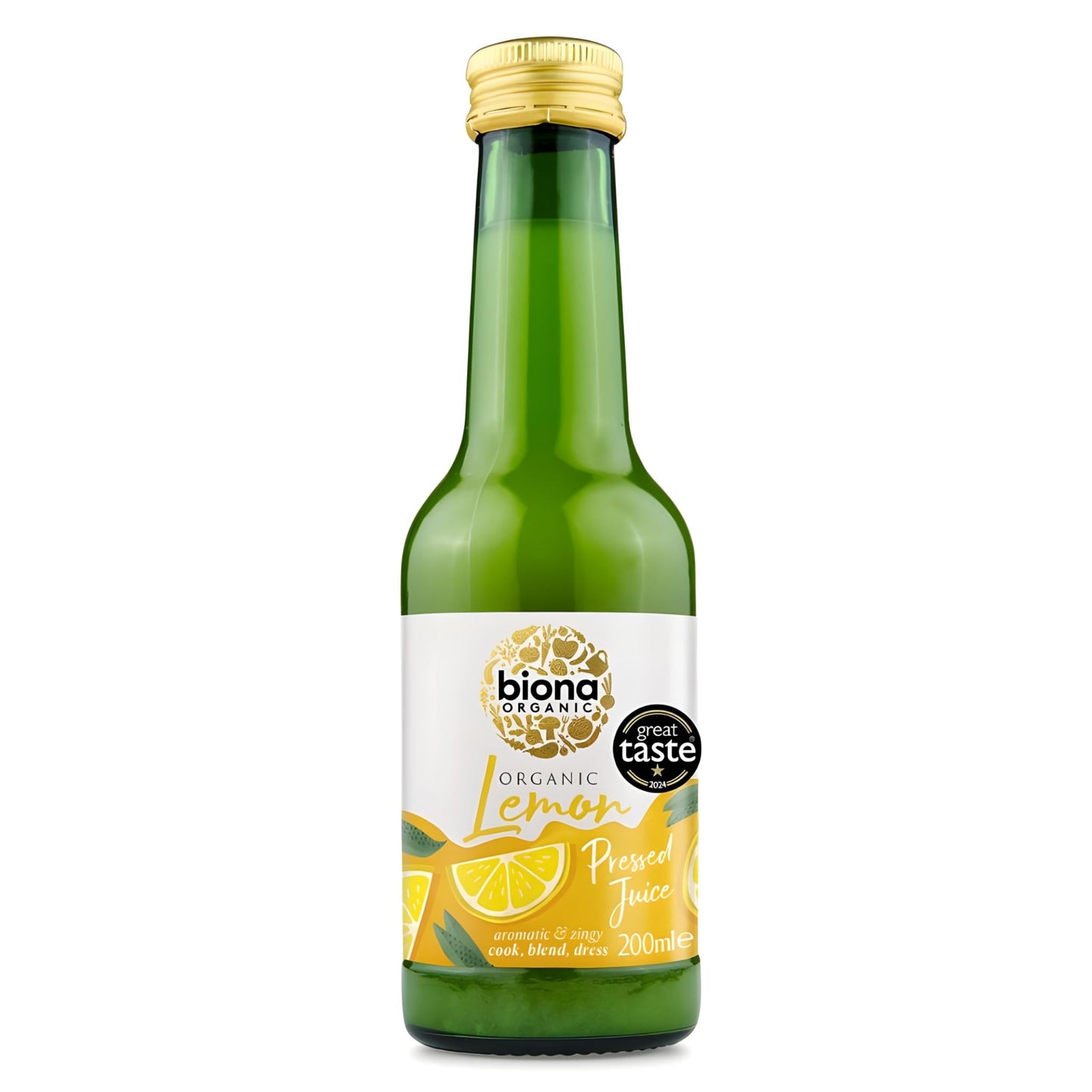 Biona Organic Lemon Pressed Juice 200ml - UK Food & Drink - 5032722315785
