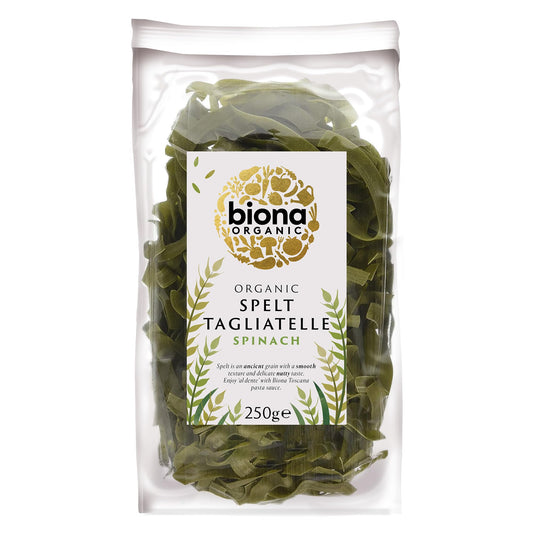 Biona Organic Spelt Tagliatelle Spinach 250g - UK Food & Drink - 5032722311107