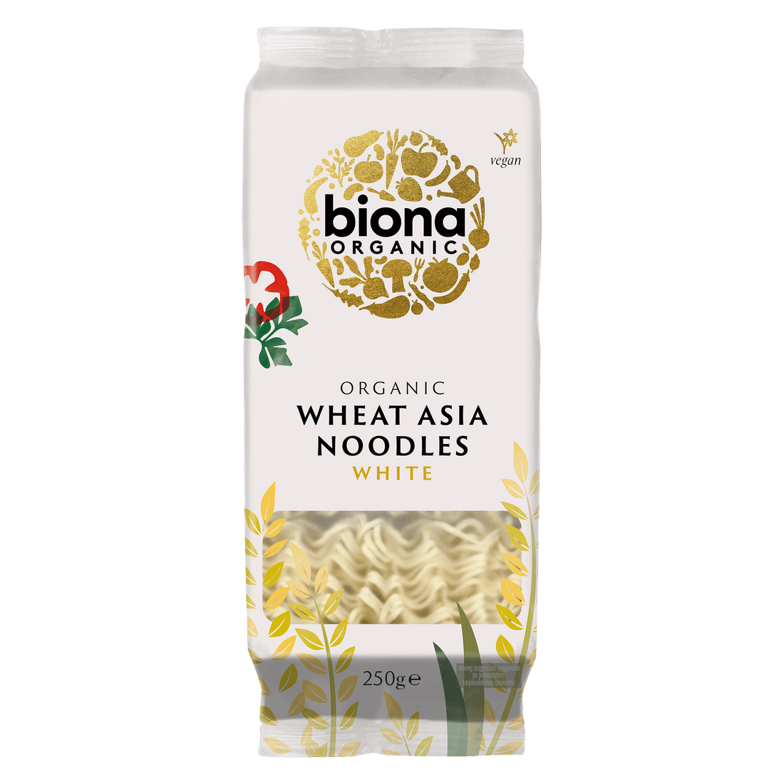 Biona Organic Wheat Asia Noodles White 250g - UK Food & Drink - 5032722313262