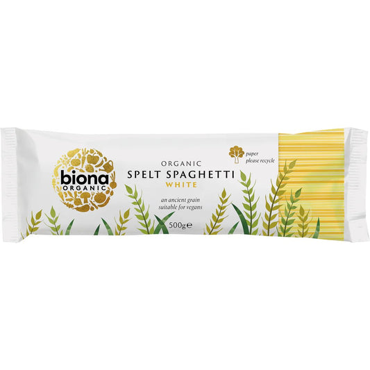 Biona Spelt White Spaghetti - UK Food & Drink - 5032722309234
