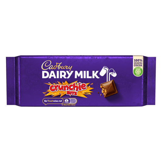 Cadbury Crunchie Chocolate Bar 180 Gr - UK Food & Drink - 7622201148973