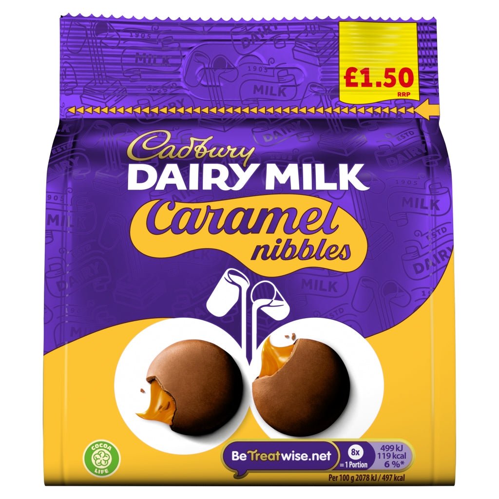 Cadbury Dairy Milk Caramel Nibbles 85g - UK Food & Drink - 7622202234750