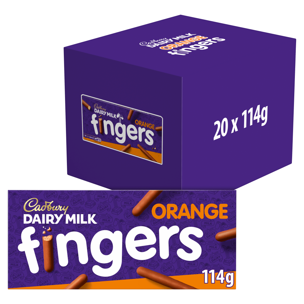 Cadbury Dairy Milk Orange Fingers 114g - UK Food & Drink - 7622201449810