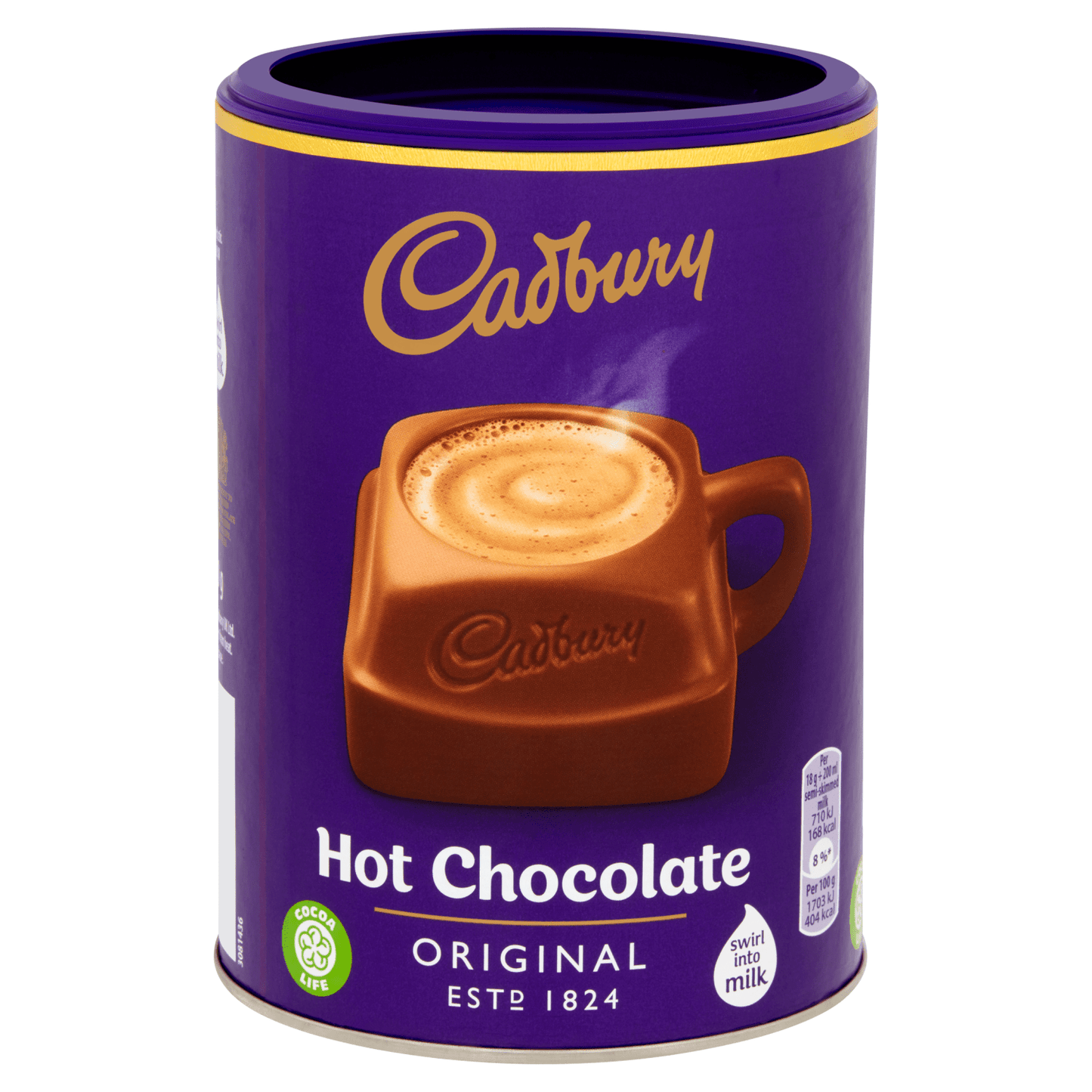 Cadbury Drinking Hot Chocolate 500g - UK Food & Drink - 5034660021582