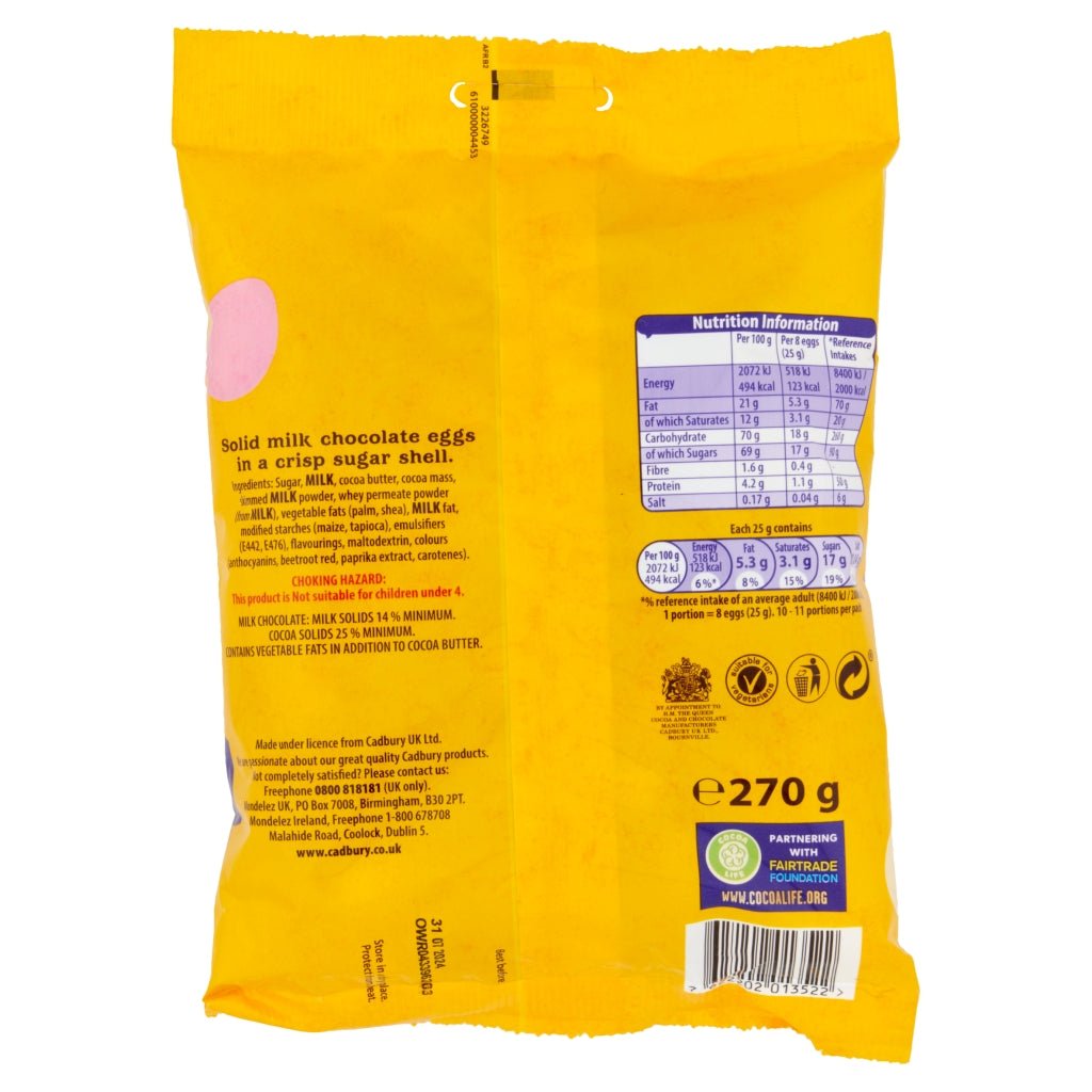 Cadbury Mini Eggs Family Pack 270g - UK Food & Drink - 7622202013522