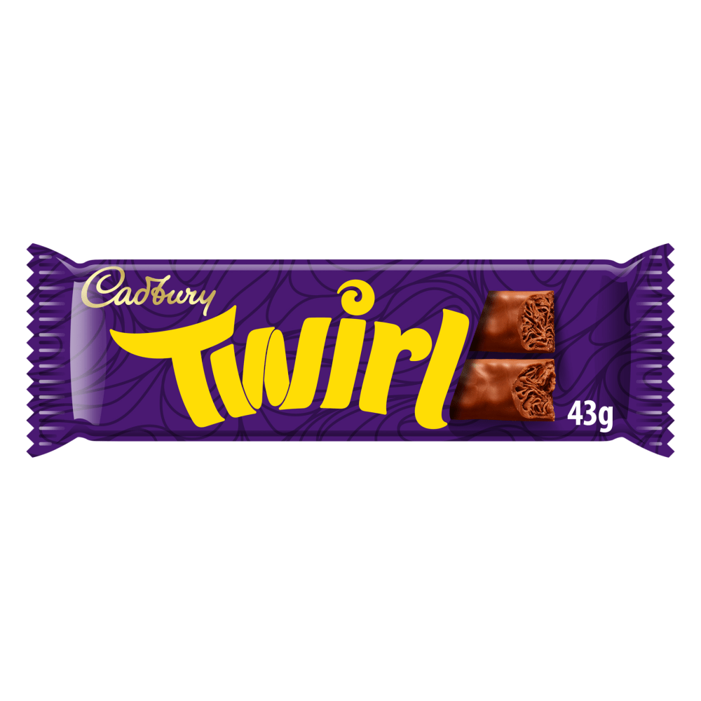 Cadbury Twirl Chocolate Bar 43 Gr - UK Food & Drink - 5000201499776