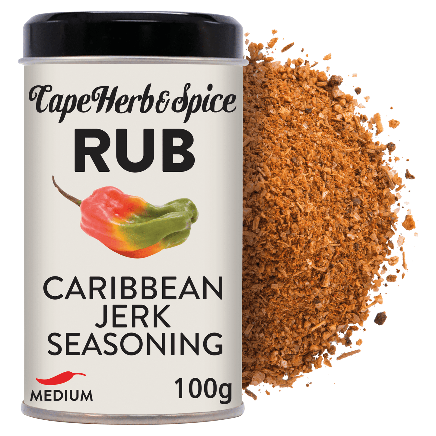 Cape Herb & Spice Rub Caribbean Jerk Seasoning 100g - UK Food & Drink - 6006507005757
