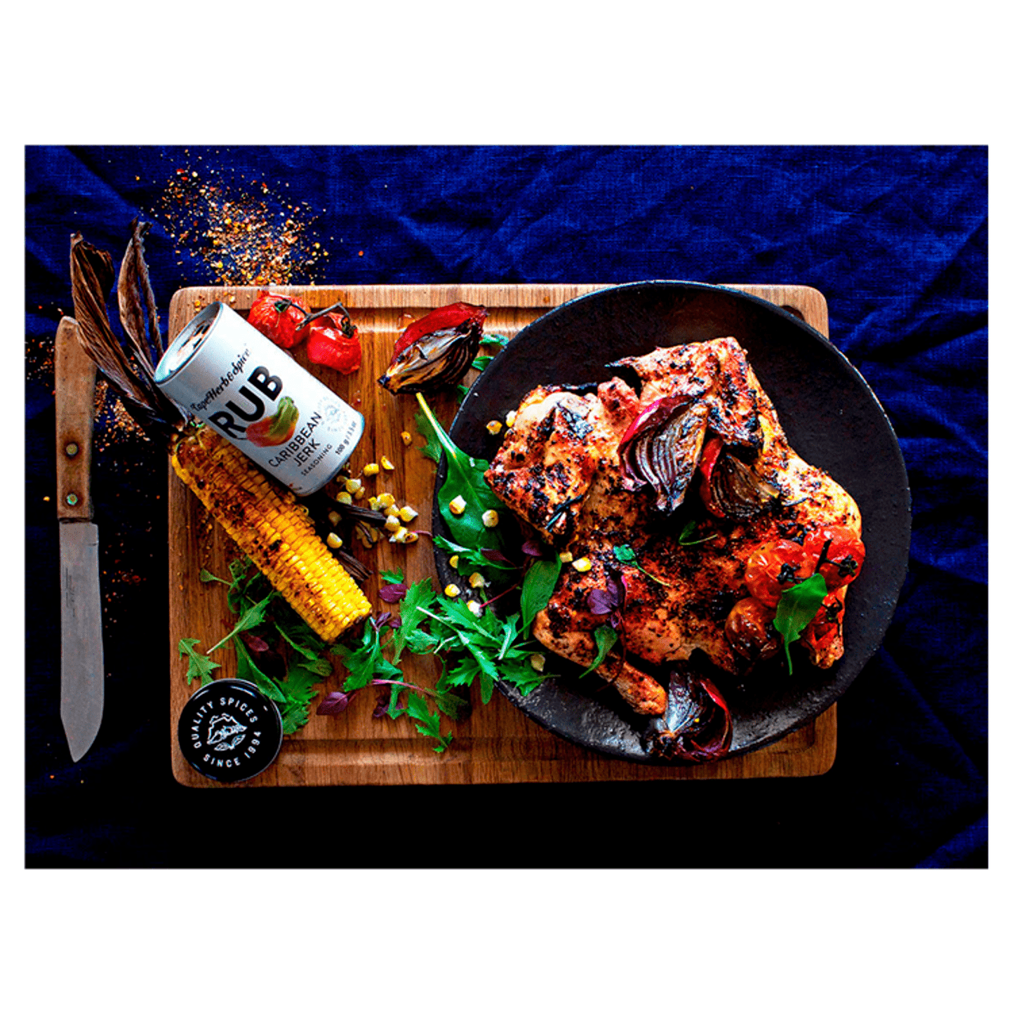 Cape Herb & Spice Rub Caribbean Jerk Seasoning 100g - UK Food & Drink - 6006507005757