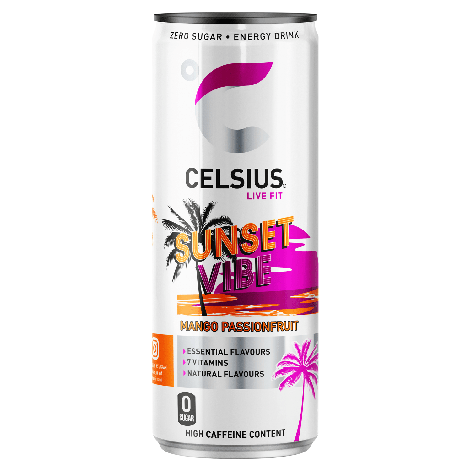 Celsius Sunset Vibe Energy Drink 355ml - UK Food & Drink - 6430056289595