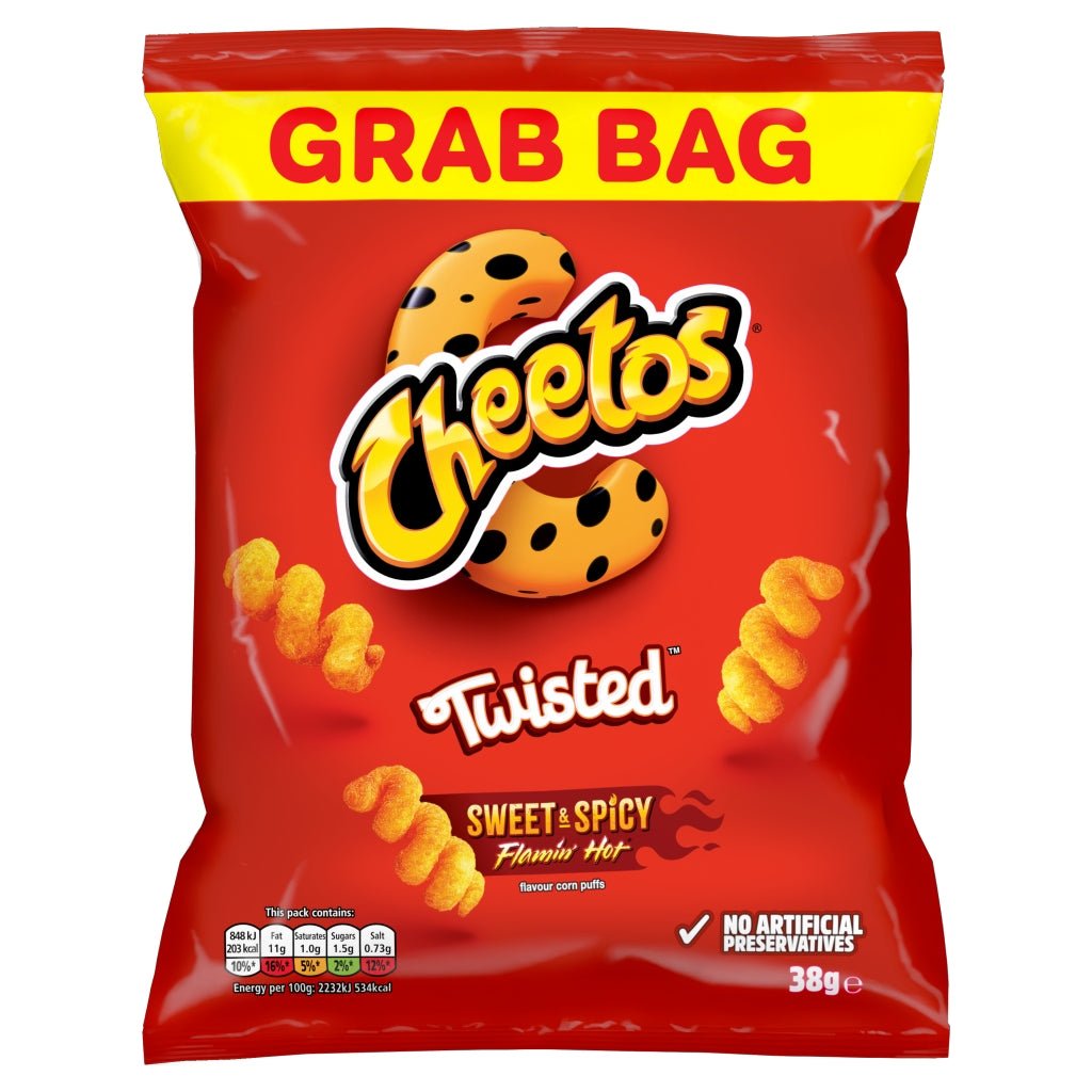 Cheetos Twisted Sweet & Spicy 38G - UK Food & Drink - 5000328028699