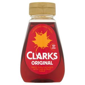 Clarks Original Maple Syrup Blended with Carob Fruit Syrup 180ml - UK Food & Drink - 5060040110010